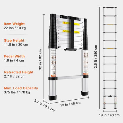 Scala Telescopica - Max 5,6 metri & 181 kg