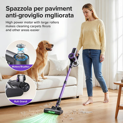 AERIS CicloneCore™ — Aspirapolvere Senza Filo 46kPa, 6-in-1