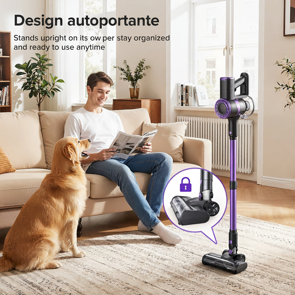 AERIS CicloneCore™ — Aspirapolvere Senza Filo 46kPa, 6-in-1