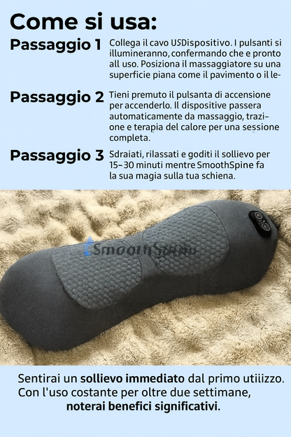 SpinaCare™ Cuscino Terapeutico 3-in-1 per il Mal di Schiena