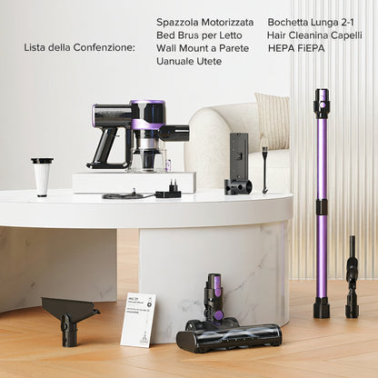 AERIS CicloneCore™ — Aspirapolvere Senza Filo 46kPa, 6-in-1