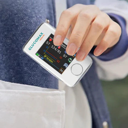 Glucometro laser non invasivo GlucoMax [99,9% di PRECISIONE]