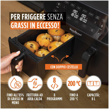 Friggitrice ad Aria Infinity PRO XXL con Due Cestelli