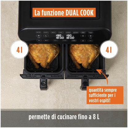 Friggitrice ad Aria Infinity PRO XXL con Due Cestelli