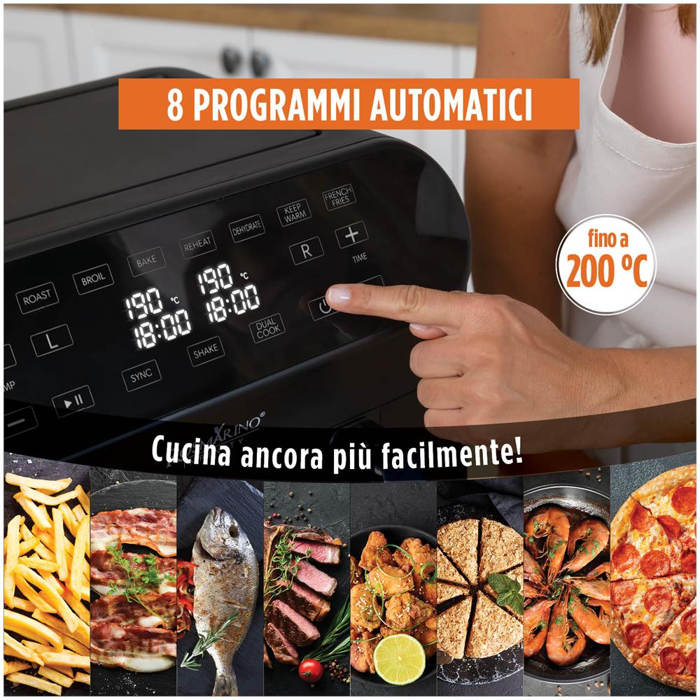 Friggitrice ad Aria Infinity PRO XXL con Due Cestelli