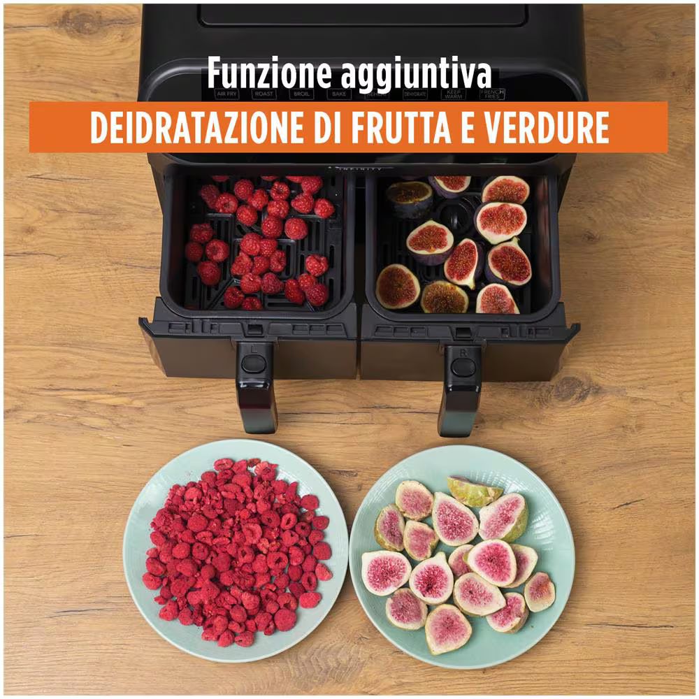 Friggitrice ad Aria Infinity PRO XXL con Due Cestelli