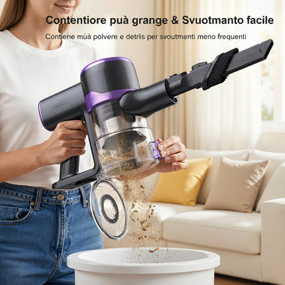 AERIS CicloneCore™ — Aspirapolvere Senza Filo 46kPa, 6-in-1
